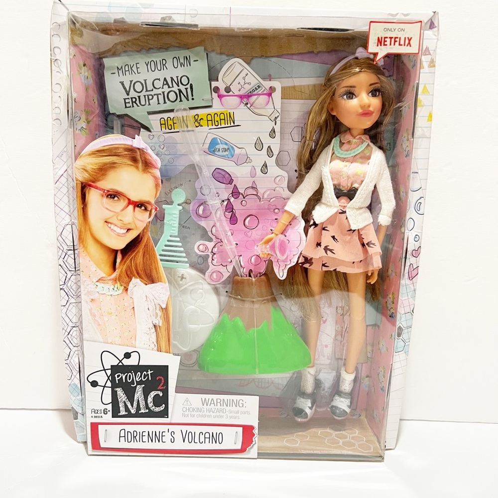Adrienne's Volcano Doll - Pink and Green